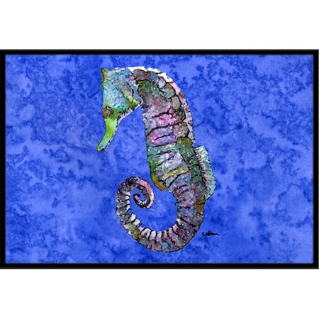 Carolines Treasures 18 x 27 in. Seahorse Indoor Or Outdoor Mat 8639MAT
